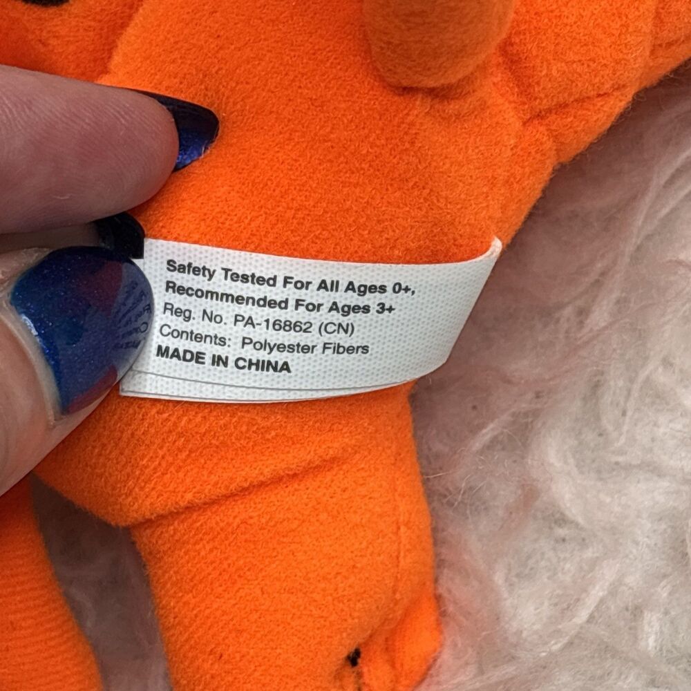 βNWTβ ~Scooby-Doo Fluorescent Plush Neon Orange Toy Factory 9" Halloween π ~ β - Picture 12 of 16